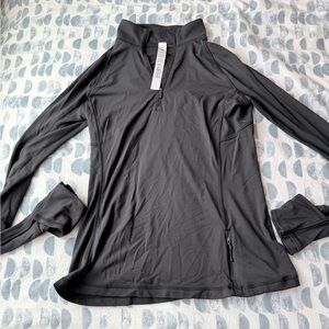 Women's Gray Long Sleeve Top